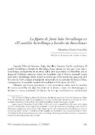 Portada:La figura de Juan Sala Serrallonga en "El Catalán Serrallonga y bandos de Barcelona" / Almudena García González