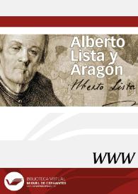 Portada:Alberto Lista y Aragón / director Enrique Rubio Cremades