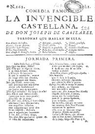 Portada:La invencible castellana / de don Joseph de Cañizares