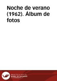 Portada:Noche de verano (1962). Álbum de fotos