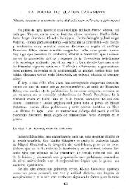 Portada:La poesía de Eladio Cabañero (Glosa, recuento y comentario del volumen en "Poesía, 1956-1970") / Manuel Ríos Ruiz