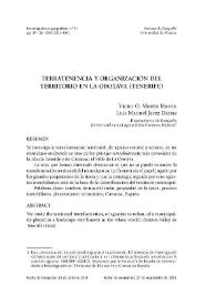 Portada:Terratenencia y organización del territorio en La Orotava (Tenerife) / Víctor O. Martín Martín y Luis Manuel Jerez Darias