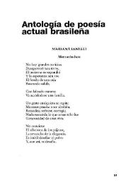 Portada:Antología de poesía actual brasileña : = Antologia da poesia brasileira atual