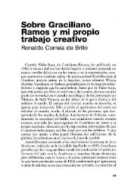 Portada:Sobre Graciliano Ramos y mi propio trabajo creativo : = Sobre Graciliano Ramos e men próprio trabalho criativo / Ronaldo Correia de Brito