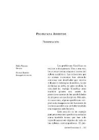 Portada:Presentación. Sección II: Problemas abiertos [Discusiones, núm. 10 (2011)] / Pablo Navarro y Hernán Bouvier
