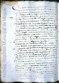 Portada:Escritura de obligación. Moguer, 1617, abril, 20