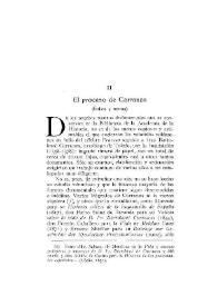 Portada:El proceso de Carranza : Índice y textos / Justo García Soriano