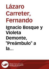 Portada:Ignacio Bosque y Violeta Demonte, "Preámbulo" a la "Gramática Descriptiva de la Lengua Española" (1999)