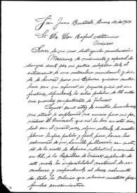Portada:Carta de Juan Vidal León del periódico \"El Universal\" a Rafael Altamira. México, 10 de enero de 1910