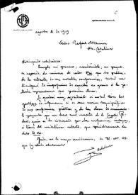 Portada:Carta de Juan Gelabert a Rafael Altamira. La Plata, 2 de agosto de 1909