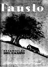 Portada:Fausto : seguido de Poesías completas / Estanislao del Campo