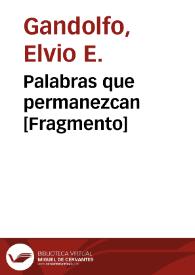 Portada:Palabras que permanezcan [Fragmento]