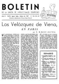 Portada:Año IV, núm. 33-34-35, agosto-septiembre-octubre 1947