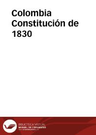 Portada:Constitución de 1830