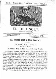 Portada:Añ I, núm. 24 (Disapte 20 d'Octubre de 1877) [sic]