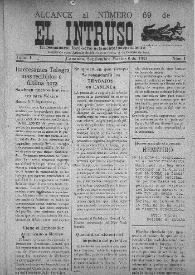Portada:Tri-Semanario Joco-serio netamente independiente. Tomo I, núm. 1, martes 6 de septiembre de 1921