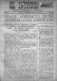Portada:Tri-Semanario Joco-serio netamente independiente. Tomo I, núm. 70, jueves 8 de septiembre de 1921