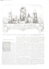 Portada:Núm. 45, Madrid 6 de noviembre de 1864, Año VIII