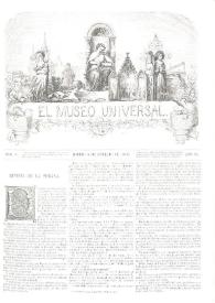 Portada:Núm. 6, Madrid 5 de febrero de 1865, Año IX
