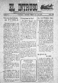 Portada:Tri-Semanario Joco-serio netamente independiente. Tomo I, núm. 89, sábado 22 de octubre de 1921