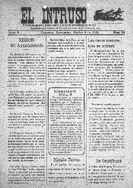 Portada:Tri-Semanario Joco-serio netamente independiente. Tomo I, núm. 96, martes 8 de noviembre de 1921
