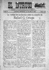 Portada:Tri-Semanario Joco-serio netamente independiente. Tomo II, núm. 105, martes 29 de noviembre de 1921
