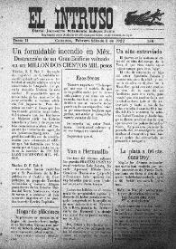 Portada:Diario Joco-serio netamente independiente. Tomo II, núm. 136, sábado 4 de febrero de 1922