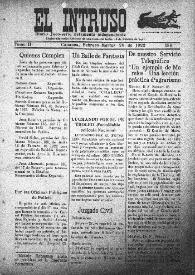 Portada:Diario Joco-serio netamente independiente. Tomo II, núm. 156, martes 28 de febrero de 1922