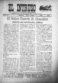 Portada:Diario Joco-serio netamente independiente. Tomo III, núm. 219, sábado 13 de mayo de 1921