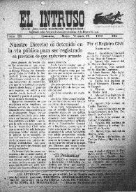 Portada:Diario Joco-serio netamente independiente. Tomo III, núm. 224, viernes 19 de mayo de 1922