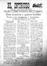 Portada:Diario Joco-serio netamente independiente. Tomo III, núm. 279, sábado 22 de julio de 1922