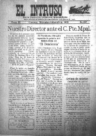 Portada:Diario Joco-serio netamente independiente. Tomo IV, núm. 397, sábado 9 de diciembre de 1922
