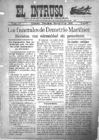 Portada:Diario Joco-serio netamente independiente. Tomo IV, núm. 399, martes 12 de diciembre de 1922