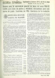 Portada:Año XXI, Suplemento al núm. 1072 de mayo de 1961