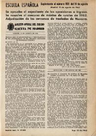 Portada:Año XXIII, Suplemento al núm. 1191 de agosto de 1963