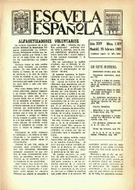 Portada:Año XXV, núm. 1317, 26 de febrero de 1965