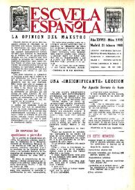 Portada:Año XXVIII, núm. 1616, 21 de febrero de 1968