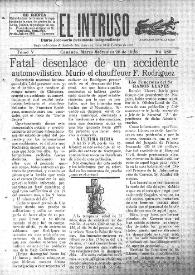 Portada:Diario Joco-serio netamente independiente. Tomo V, núm. 489, miércoles 28 de marzo de 1923