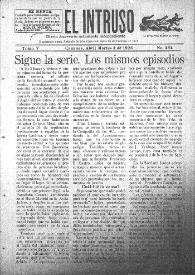 Portada:Diario Joco-serio netamente independiente. Tomo V, núm. 494, martes 3 de abril de 1923