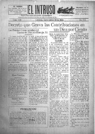 Portada:Diario Joco-serio netamente independiente. Tomo VIII, núm. 733, sábado 12 de enero de 1924