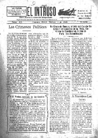 Portada:Diario Joco-serio netamente independiente. Tomo XII, núm. 1132, viernes 1 de mayo de 1925