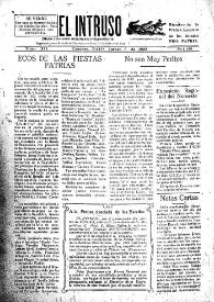 Portada:Diario Joco-serio netamente independiente. Tomo XII, núm. 1136, jueves 7 de mayo de 1925