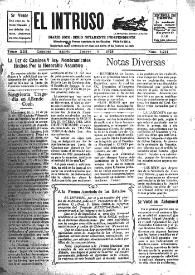 Portada:Diario Joco-serio netamente independiente. Tomo XIII, núm. 1211, jueves 6 de agosto de 1925