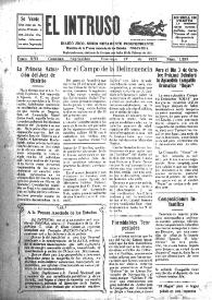 Portada:Diario Joco-serio netamente independiente. Tomo XIII, núm. 1255, domingo 27 de septiembre de 1925