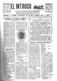 Portada:Diario Joco-serio netamente independiente. Tomo XIII, núm. 1289, domingo 8 de noviembre de 1925