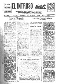 Portada:Diario Joco-serio netamente independiente. Tomo XIII, núm. 1298, jueves 19 de noviembre de 1925