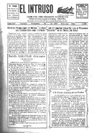 Portada:Diario Joco-serio netamente independiente. Tomo XIV, núm. 1303, miércoles 25 de noviembre de 1925