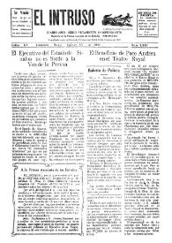 Portada:Diario Joco-serio netamente independiente. Tomo XV, núm. 1443, jueves 13 de mayo de 1926