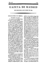 Portada:Núm. 278, 4 de octubre de 1809