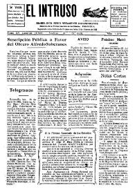 Portada:Diario Joco-serio netamente independiente. Tomo XV, núm. 1474, viernes 18 de junio de 1926